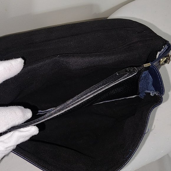 Authentic Vintage Brixton Canada Made Buttery Soft Black Leather Cowhide Purse - Picture 5 of 10